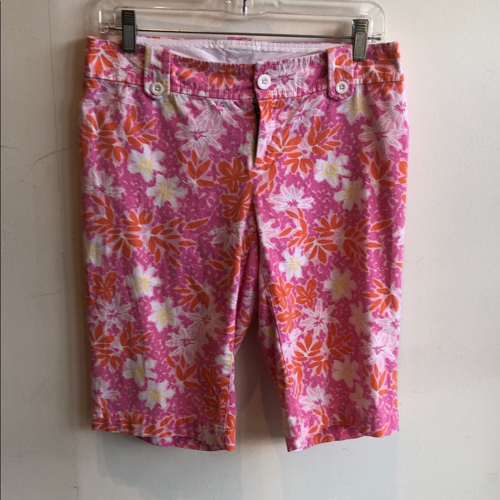 Lilly Pulitzer Pink and Orange Floral Shorts